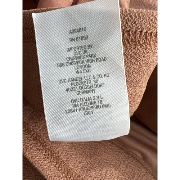 Isaac Mizrahi Live Regular Pebble Knit Wide Leg Pants Womens 3X Brown Sugar NEW - Picture 7 of 7